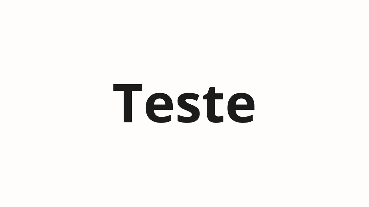 Teste