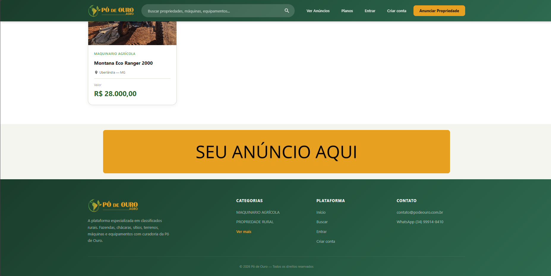 Acima do Rodapé Home